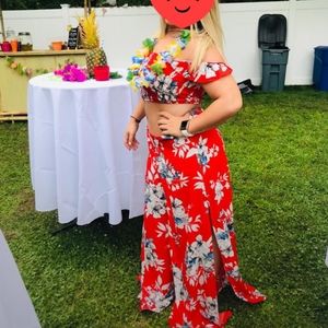 Two Piece Luau Outfit